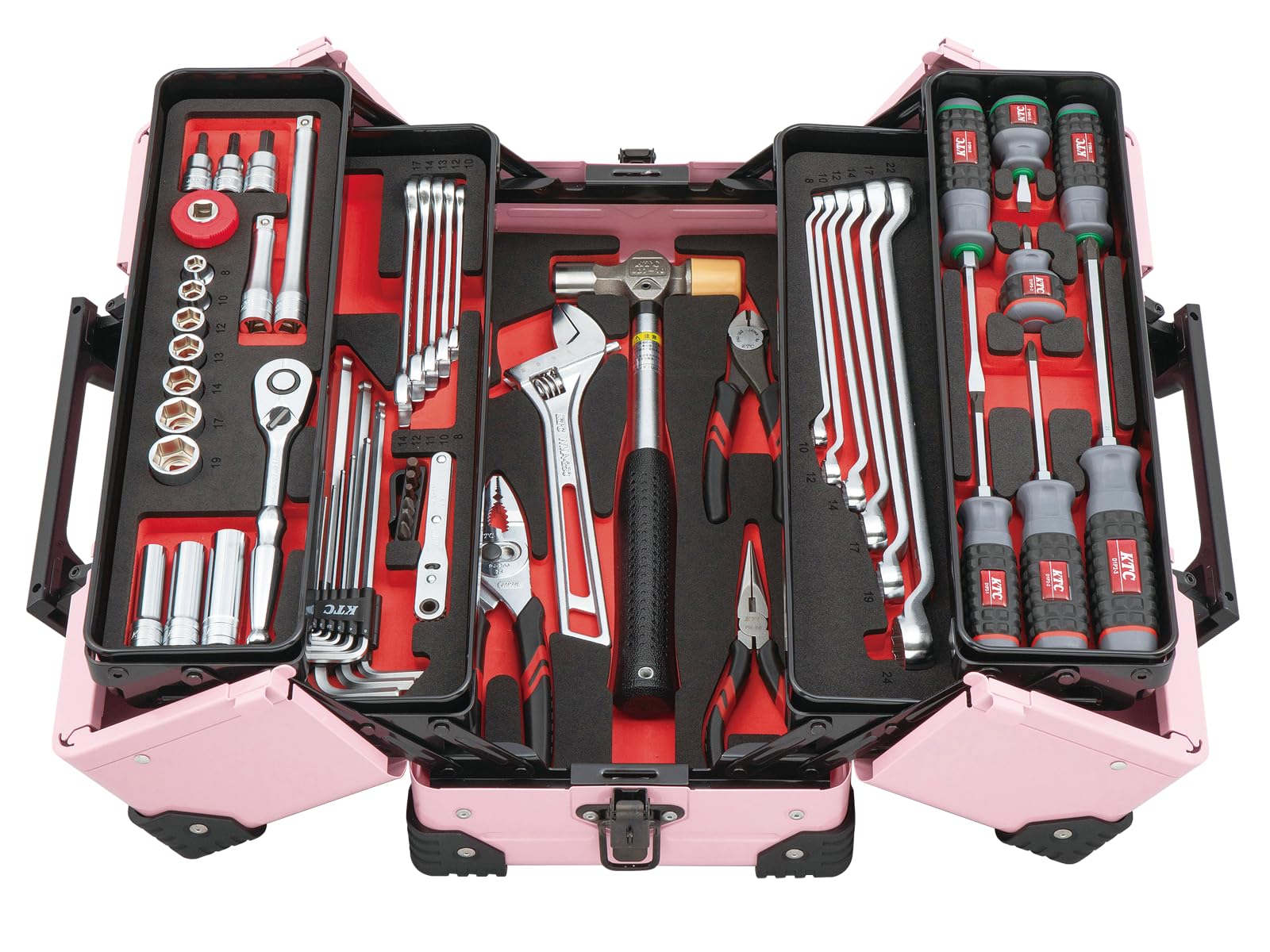 

Kyoto Machinery Tools Car maintenance portable tool set Ice Pink (KTC) 9.5sq. [56-piece set] (limited color) SK35625WZCP2025SK