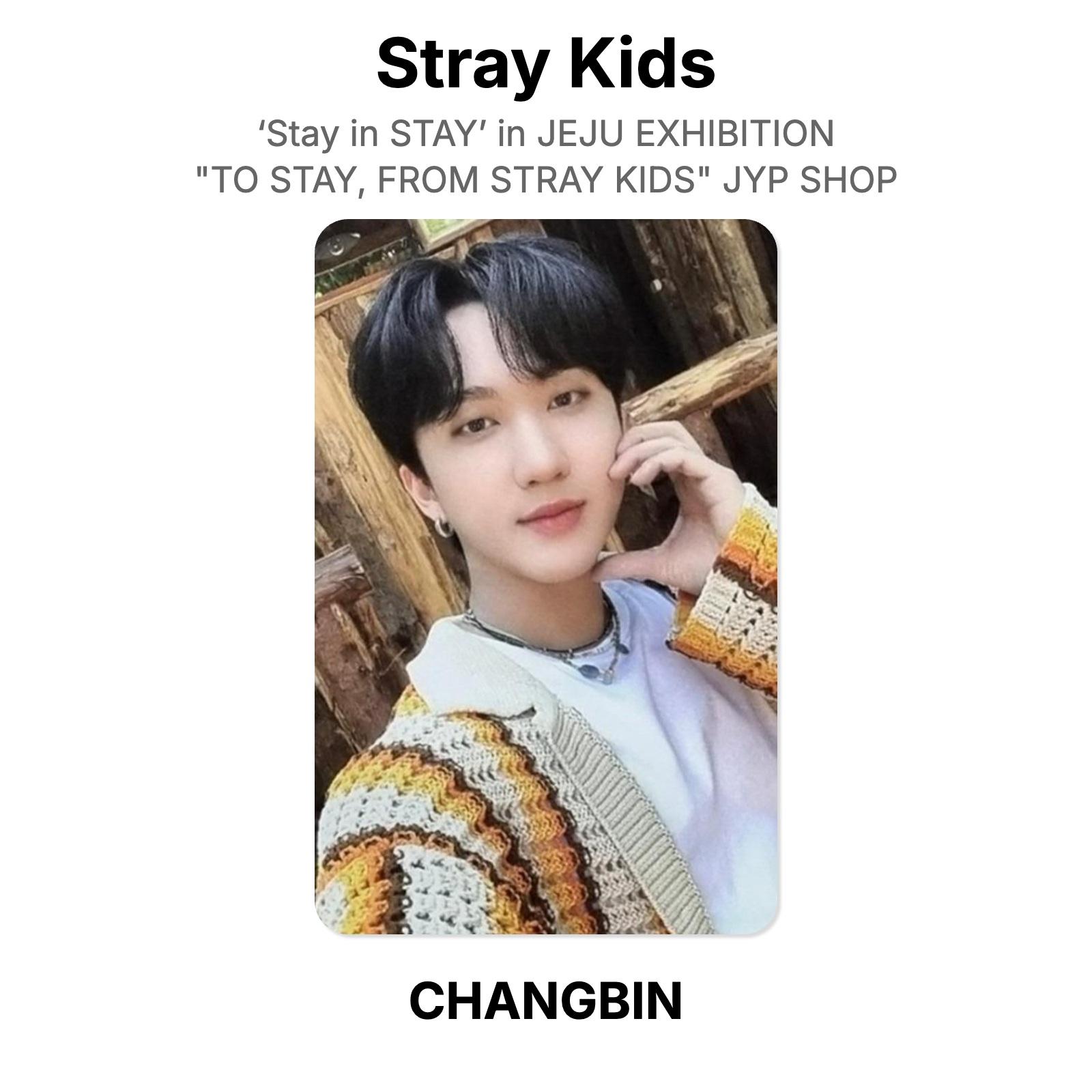 Stray Kids ‘Stay in STAY’ на ВЫСТАВКЕ В ЧЕДЖУ TO STAY, FROM STRAY KIDS Официальная фотокарточка JYP SHOP CHANGBIN