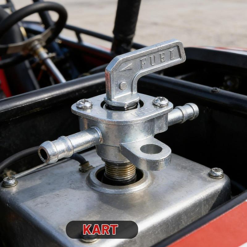 Inline Fuel Tank Tap Valve Petcock On-Off Switch Gas Fuel Tap Switch for Motorbike Mini Auto Dirt Bike
