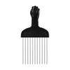 Black Metal African American Pick Comb Hair Combs Hair Comb For Hairdressing Styling Tool Salon Barber Shop Accessories