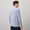 Komong Boca Men's Thickened 100% Cashmere Round Neck Knit Sweater