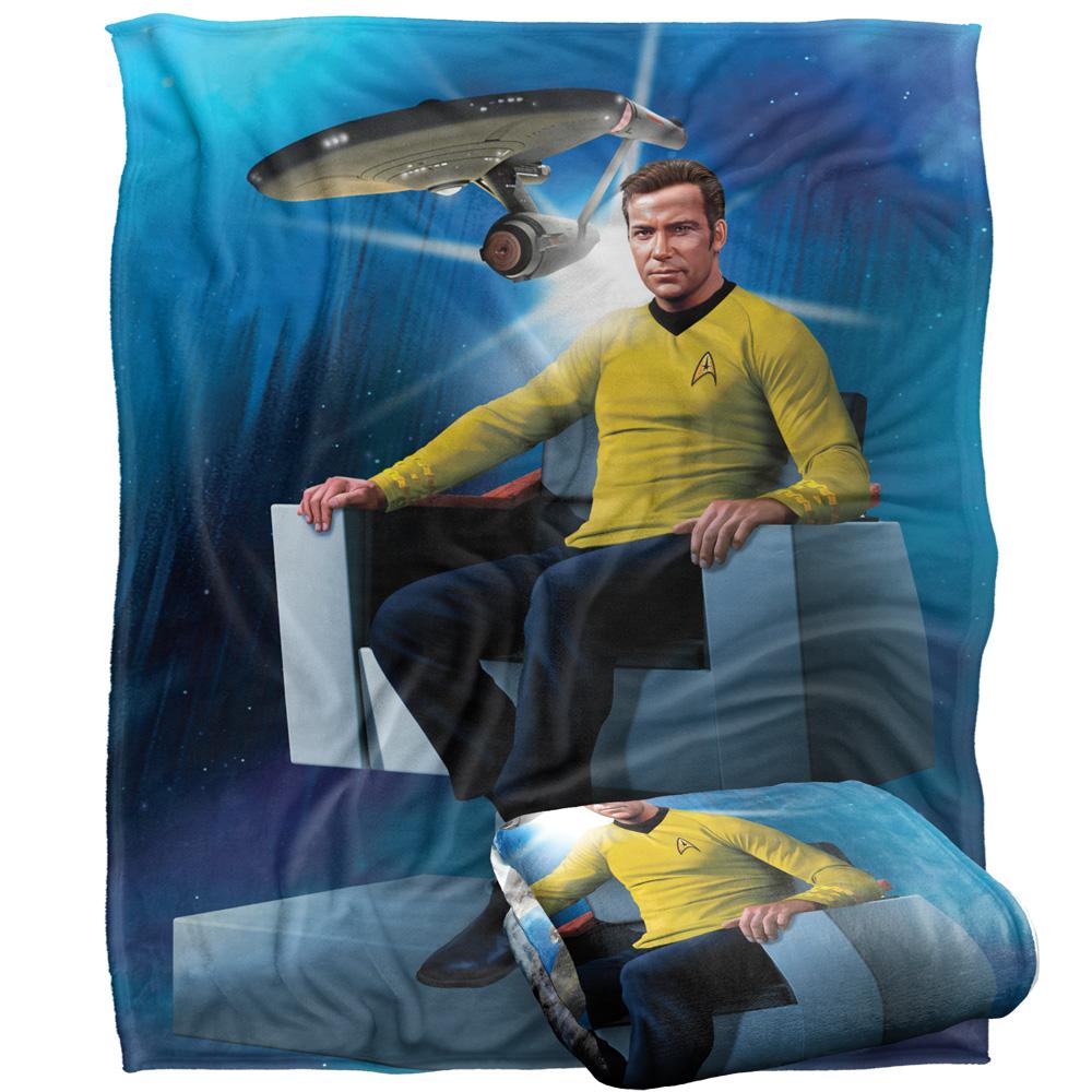 Star Trek CaptainÂ´s Chair Silky Supersoft Blanket