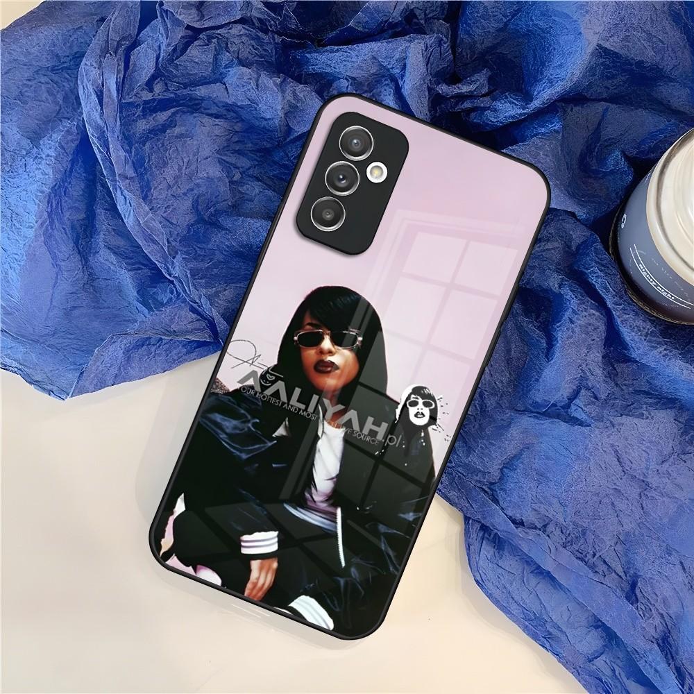 A-Aaliyah Hip Hop Music Phone Case for Samsung Galaxy S24 S23 S22 S21 S20 A24 A34 A54 A53 Note20 M54 Fe Ultra Plus Glass