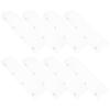 8Pcs Transparent Acrylic Shelf Dividers Closet Organizer Adjustable Sturdy Smooth Rounded Corners Easy Install No Tools 28Cm