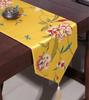 Classical New Chinese Style Birds and Flowers Table Runner Red Embroidery Table Flag Decoration for Wedding Party with Tassels