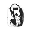 Hollow Knights Lunch Bag  Casual Lunch Box Picnic Portable Insulated Thermal Lunch Bags For Men Oxford Graphic Cooler Bag