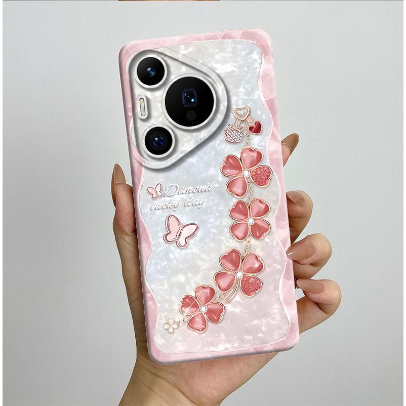 For Huawei Pura 70 Pro Case Pretty Butterfly Flower Soft Silicone Phone Case For Huawei Pura 70 Pura70 Pro 70Pro Plus Back Cover