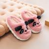 New Winter Cute Big eyed Rabbit Children's Waterproof Warm Non-slip Fluffy Slippers For Girls Boys Kids Indoor Home Cotton Shoes
