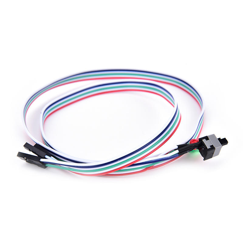 Case Desktop Atx Power On Switch Kabel Tilbakestill med HDD LED-lys For PC-datamaskin