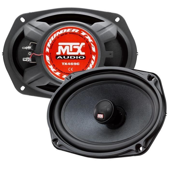 2-Wege-Koaxiallautsprecher - MTX AUDIO - 16x23cm (6x9) - 4O - 100Wrms - Schwingspule Ø30mm aus TIL - Neodym-Hochtöner Ø25mm Seidenkalotte