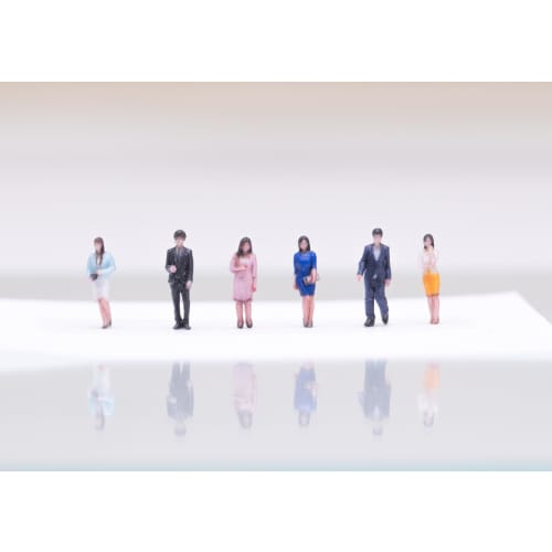 Takeda Takeda Diorama Figures, 3D Full Color, 1/150 Scale, 28 Figures, Business Edition, 360-Degree Full-Body Photography, 3D Photogrammetry, Made In