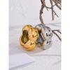 316l Stainless Steel Flower Hollow Big Fashion Statement Ring Waterproof Texture Jewelry Attractive Women Bijoux Gift