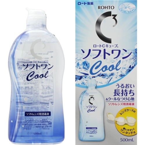 Rohto Contact Care Rohto C Cube Soft One Cool A 500ml 3 pack