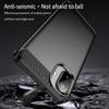 Pour Samsung Galaxy A07 4G Coque Arrière MOFI Texture Brossée Fibre de Carbone Étui Souple en TPU