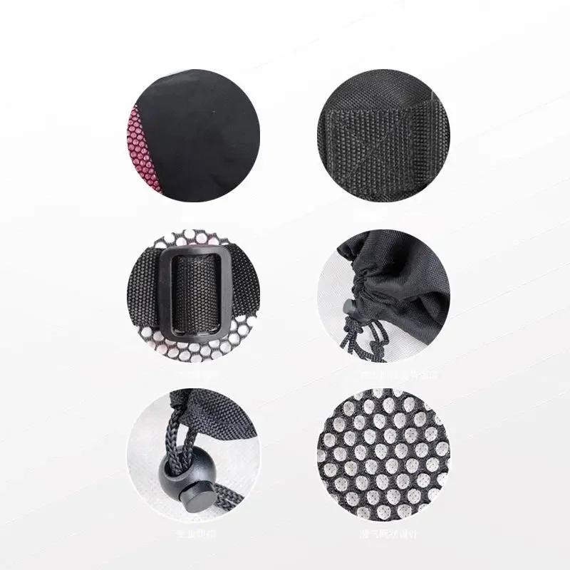 Yoga Mat Mesh Bag with Thickened Oxford Fabric Bundle Pocket Yoga Mat Mesh Bag Convenient Mesh Yoga Mat Storage Bag