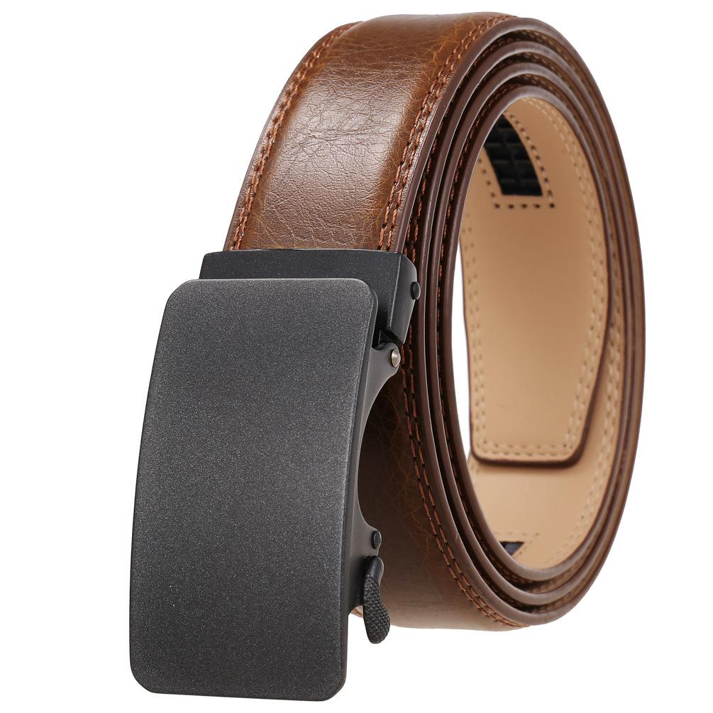 1Pcs Automatic Buckle Belt, Cowhide Men'S Belt, Fashion Belt, Belt Ly36-0101-1