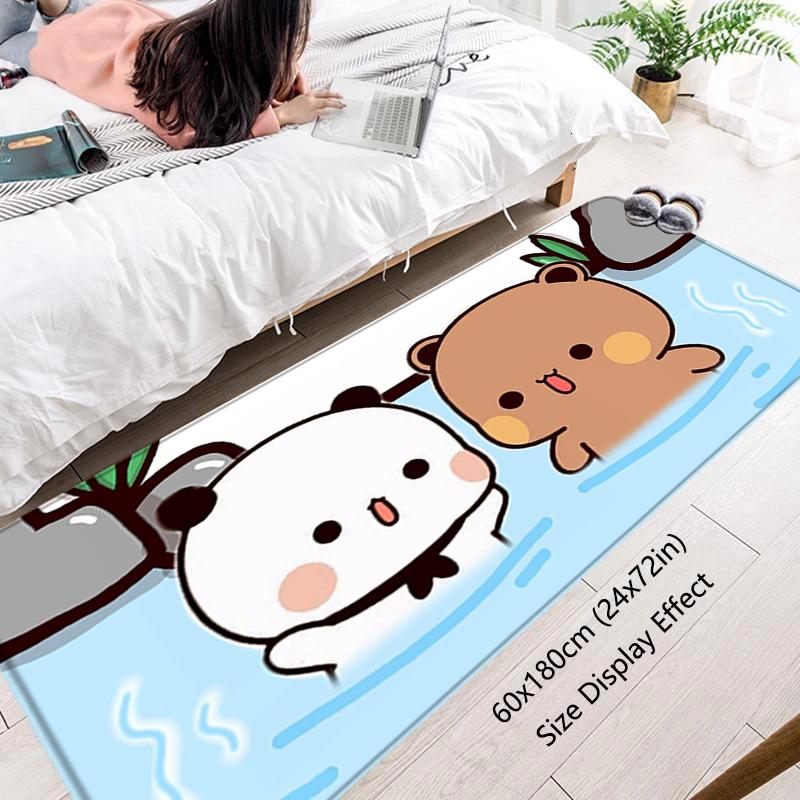 Living Room Rugs Foot Carpets Bubu Dudu Entrance Doormat Kawaii Rug Floor Mats Carpet Anti Slip Mat Home Kitchen Hallway Decor