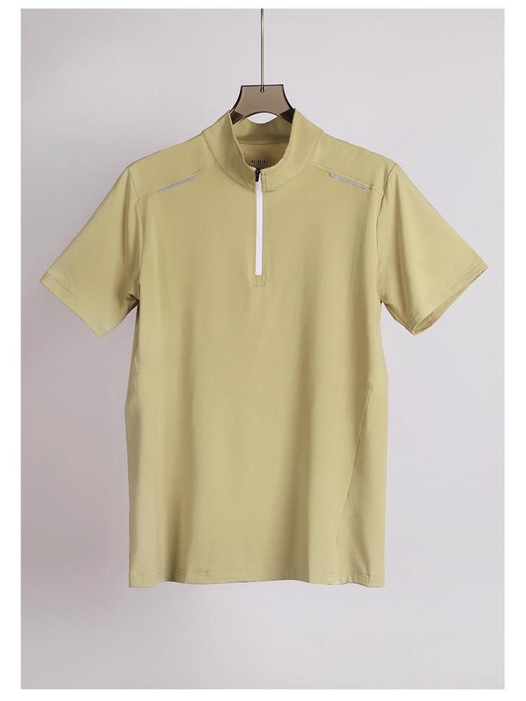 Lulu Men's Ice Silk Quick-Dry Short Sleeve Sports T-Shirt for Summer Fitness, Running, and Marathon