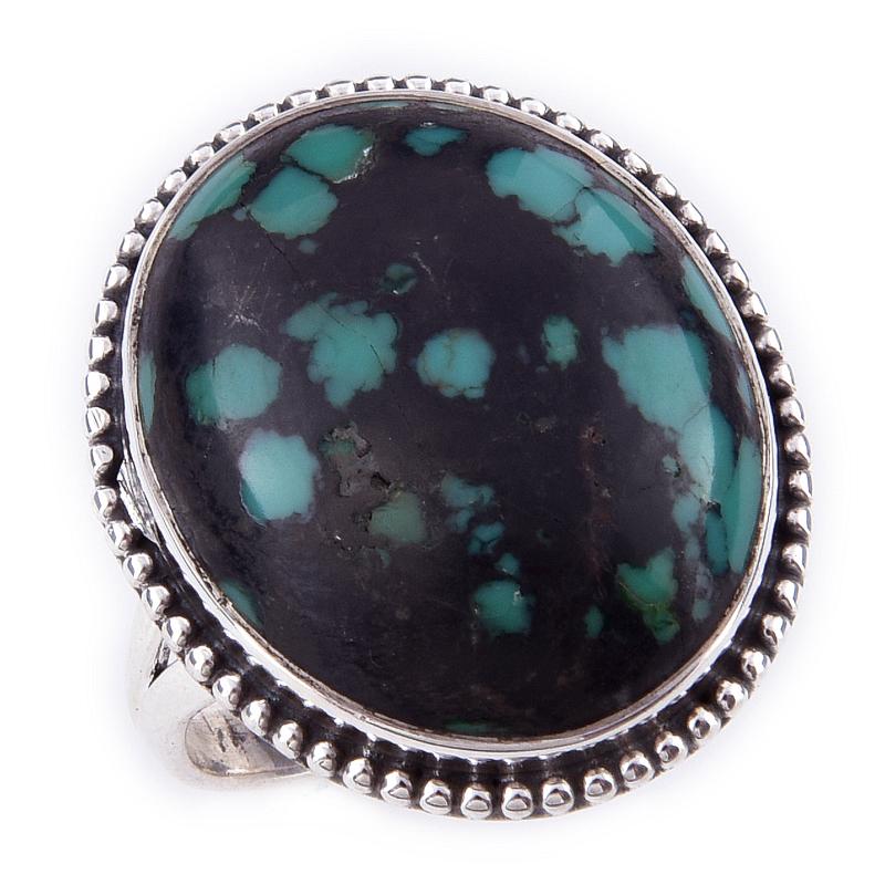 Natural Tibetan Turquoise Gemstone Handmade 925 Sterling Silver Ring S.10 T9u31