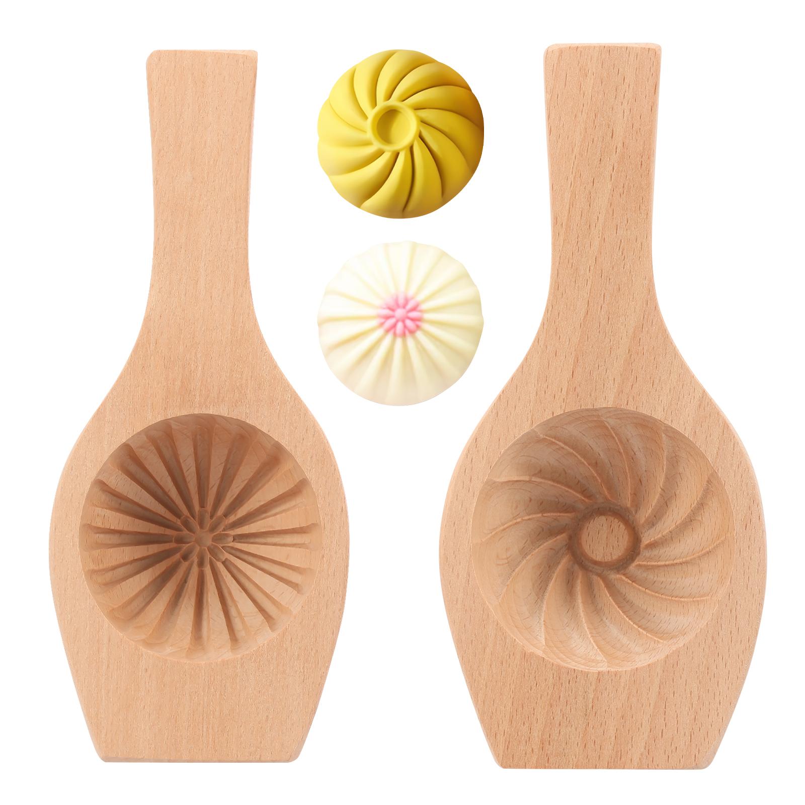 

Wooden Bao Bun Maker Classic/Flower Style Baozi Maker Machine Steamed Bun Mold Kitchen Gadget Gift for Asian Food Enthusiasts
