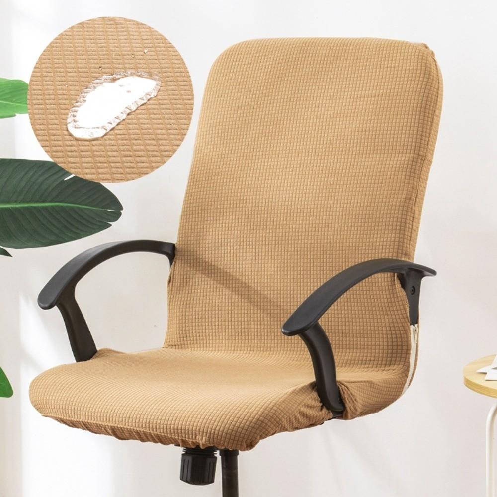 Waterproof Computer Office Chair Covers Jacquard Dustproof Chair Seat Slipcovers Thickened Stretchable Seat Protectors