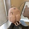 High-value campus small schoolbag women's summer new versatile niche backpack retro small backpack