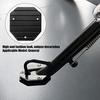 Bike Side Stand Pad for Outdoor Parking, Aluminum Support Plate with Textured Center for Grass