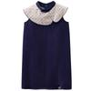 Hacikis Girls' Summer Retro Chinese Style Denim Midi Dress