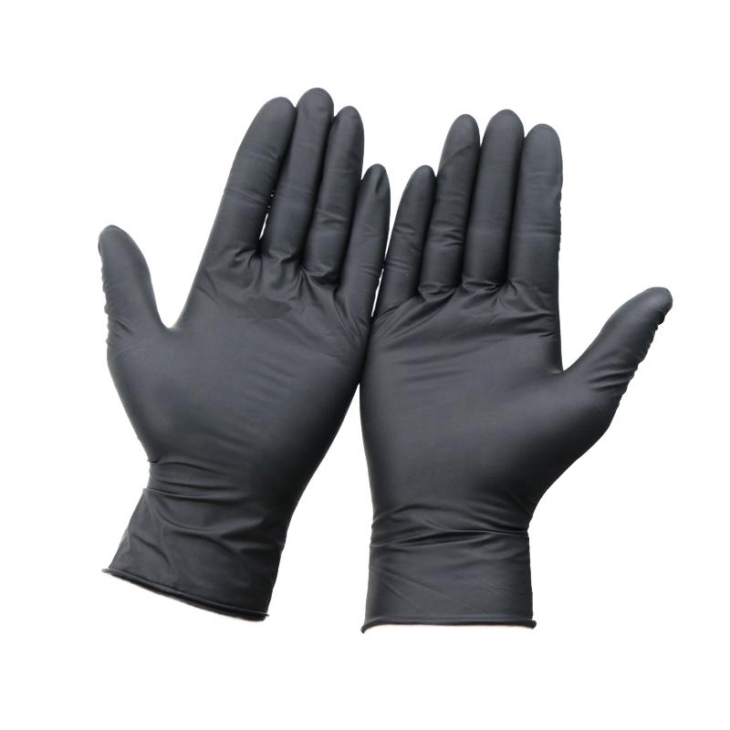 Cheap Sale Custom 3mil Tattoo Beauty Salon Pink Black Blue Latex Free Disposable Logo Waterproof Powder Free % Nitrile Glove DISPOSABLE GLOVES&S чёрный