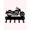 Wrought Iron Motorcycle Key Holder Helmet Hook Entryway Organizer 1PC