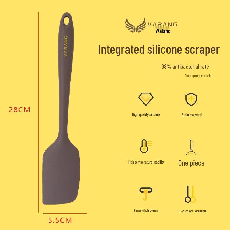 Heat-Resistant Silicone Baking Spatula - Soft, Large, One-Piece Scraper for Cakes and Creams