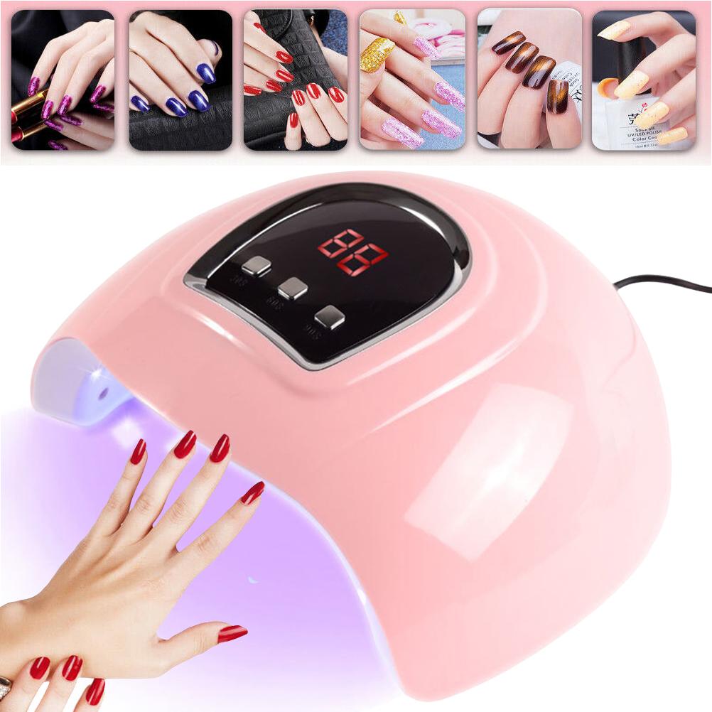 54W LED Nail Lamp UV Nail Dryers Phototherapy Nail Machine with Timer Nail Dryer Lamp