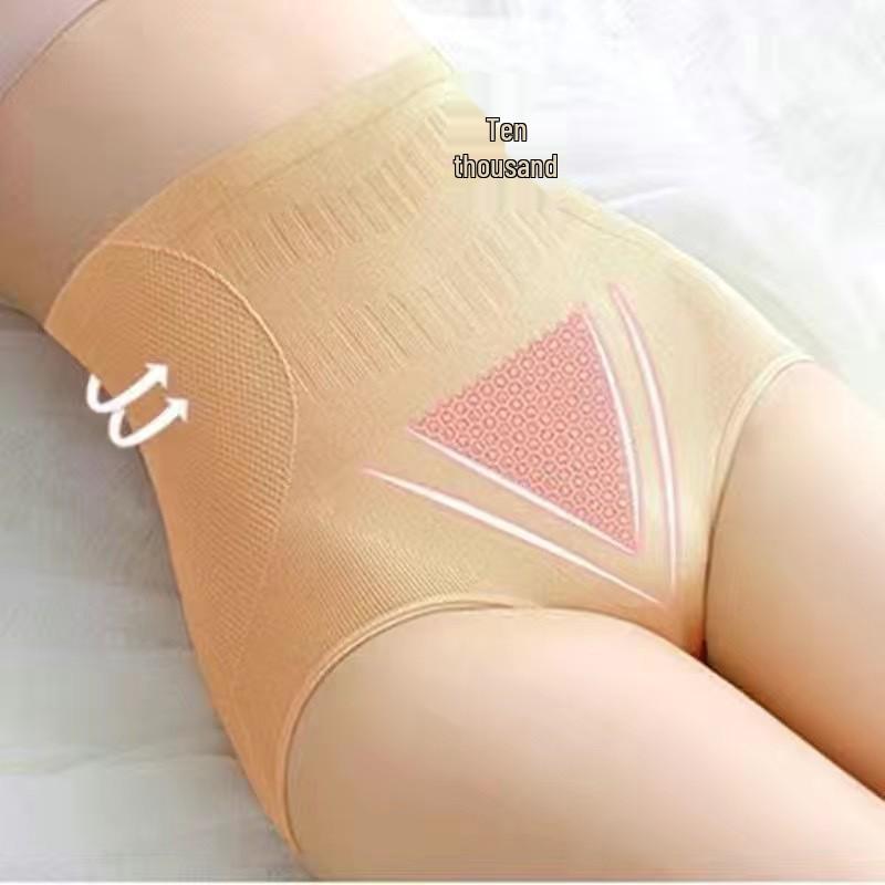 

Бесшовное нижнее белье с высокой талией, утягивающее живот, подтягивающее бедра, послеродовое, для женщин - Антибактериальное и больших размеров L (50-60 kg)