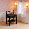 Miniature Bedside Table For Dollhouses Plastic Iron Style Perfect For Role Playing Game
