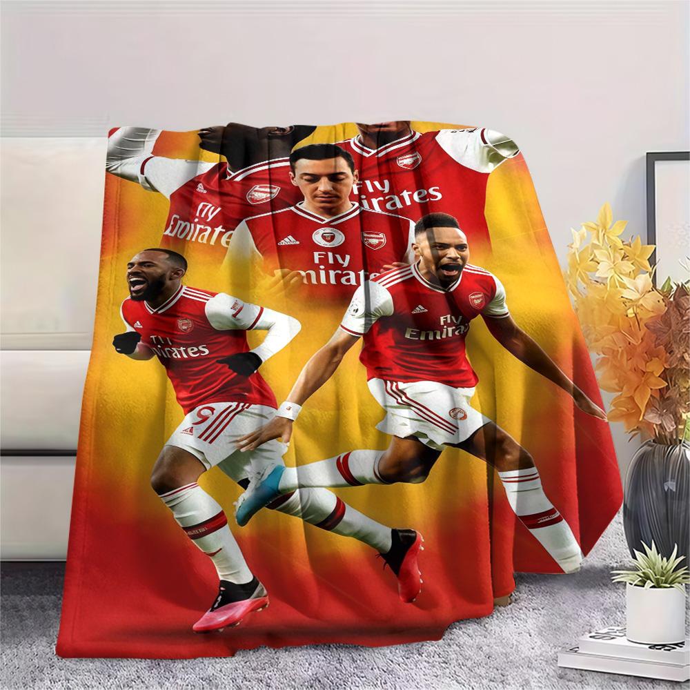 Coperta a Flanella con Stampa Arsenal Football Club, Alta qualità, Confortevole per Tutte le Stagioni, Arredamento per la Casa, Calore e Comfort
