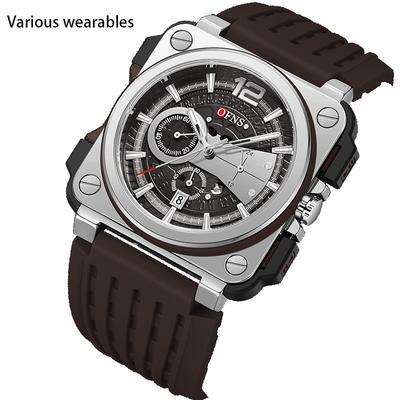 Watch Square Dial Fashion Simple Bar Nail Calendar Waterproof Men's and Women's Quartz Watch