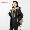YAYA Women's Detachable Hooded Down Jacket