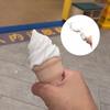 Creative Ice Cream Retractable Toy Realistic Simulation Novelty Gag Gift  Funny Trick