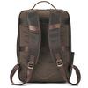Double Layer Genuine Leather Backpack Bag For Men Male Real Cowhide Leather Backpacks For Man Laptop Bag School Bag Vintage Bags