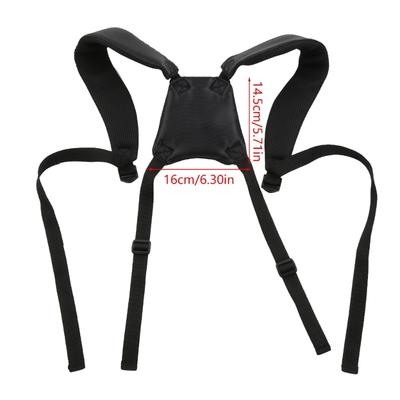 Golf Bag Backpack Straps Thicken Padded Golf Carrying Bag Strap Adjustable Black Double Shoulder Straps Easy To Use