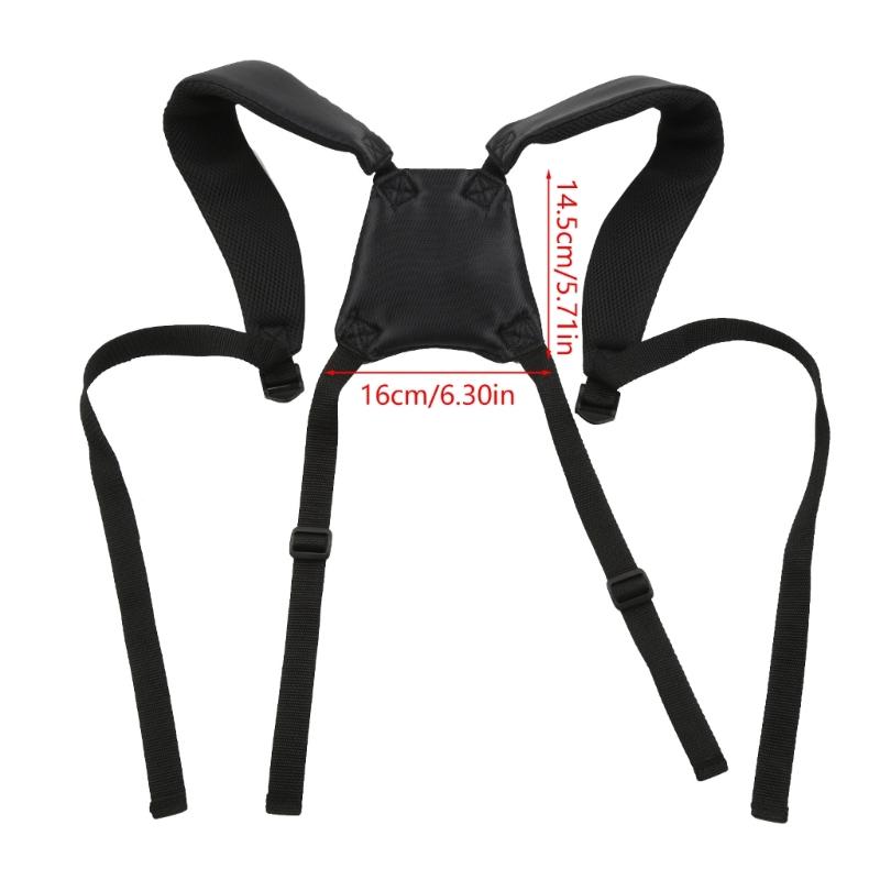 Golf Bag Backpack Straps Thicken Padded Golf Carrying Bag Strap Adjustable Black Double Shoulder Straps Easy To Use