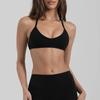 Set Sutien Sport Yoga Cu Bureți Detașabili Pantaloni Largi Talie Înaltă Pantaloni Scurți Femei Antrenament Fitness Dans