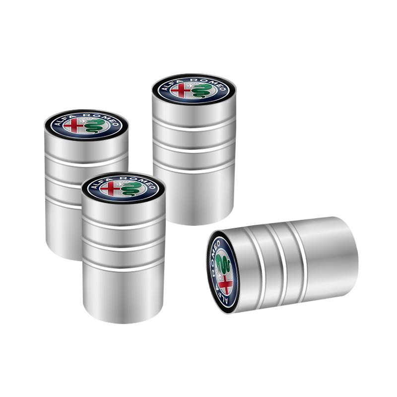 2026 Horké Hliníková Slitina 4ks Krytky Ventilků Pneumatiky Auta Pro Alfa Romeo 4C 159 166 Spider Giulia Giulietta 1