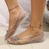 Fashion Sandals for Women Jelly Shoes Fashion Classic Pvc Plastics Transparent Sandal Female Summer Shoes Casual Flat Bottom Sandales