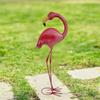 Posąg ogrodowy Rzeźba flaminga Prezent Ornament krajobrazowy Metalowa sztuka podwórkowa Figurka zwierzęcia do ogrodu trawnika Dekoracje zewnętrzne podwórka