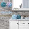 4pcs Bath Shower Loofah Sponge Bath Mesh Pouf Shower Ball Body Scrubber