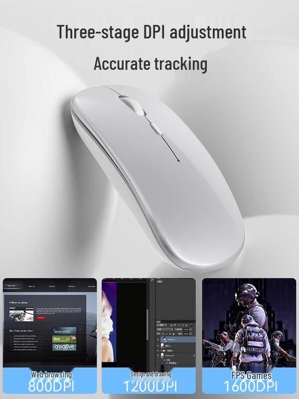 Youshi Wireless Bluetooth Silent Rechargeable Office Mouse