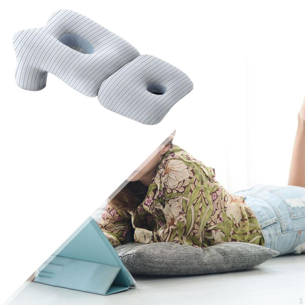 Comfortable Prone Pillow with Mobile Device Support Feature