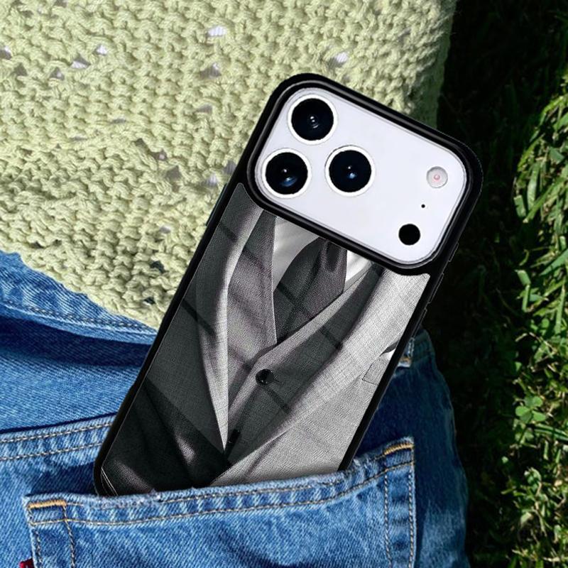 Man Suit Shirt Tie soft mobile phone case Compatible with IPhone 17 16 15 14 13 12 11Pro Max 17 Air cover