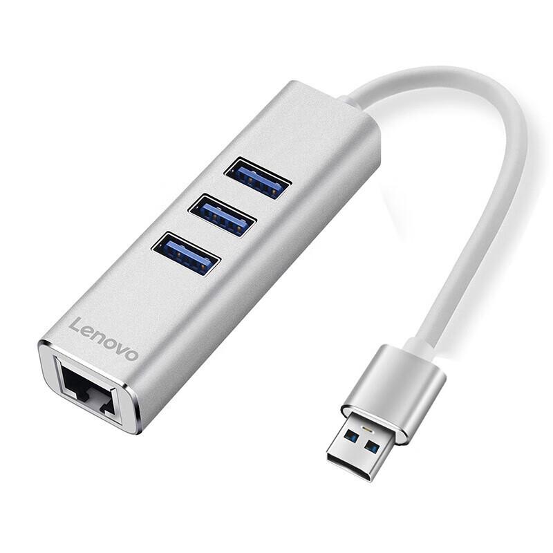 

Lenovo USB 3.0 to RJ45 Gigabit Ethernet Adapter with 3-Port USB HUB
